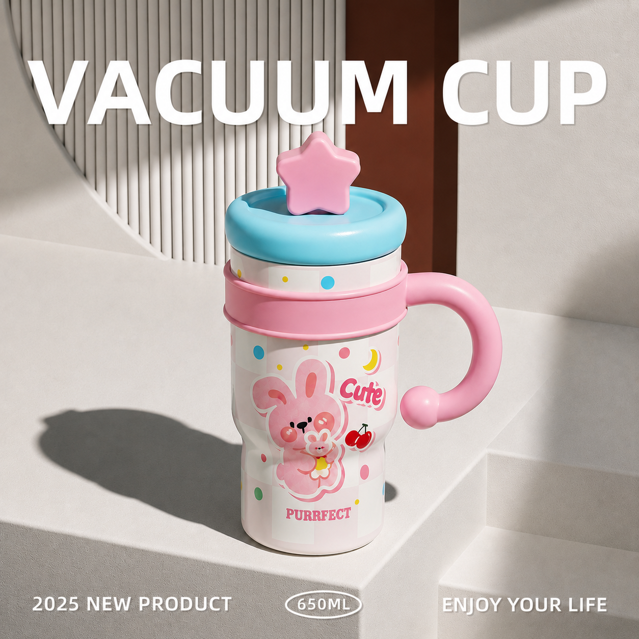 Bình Giữ Nhiệt VACUUM CUP 650ml - ELEFANTE - Ảnh 4