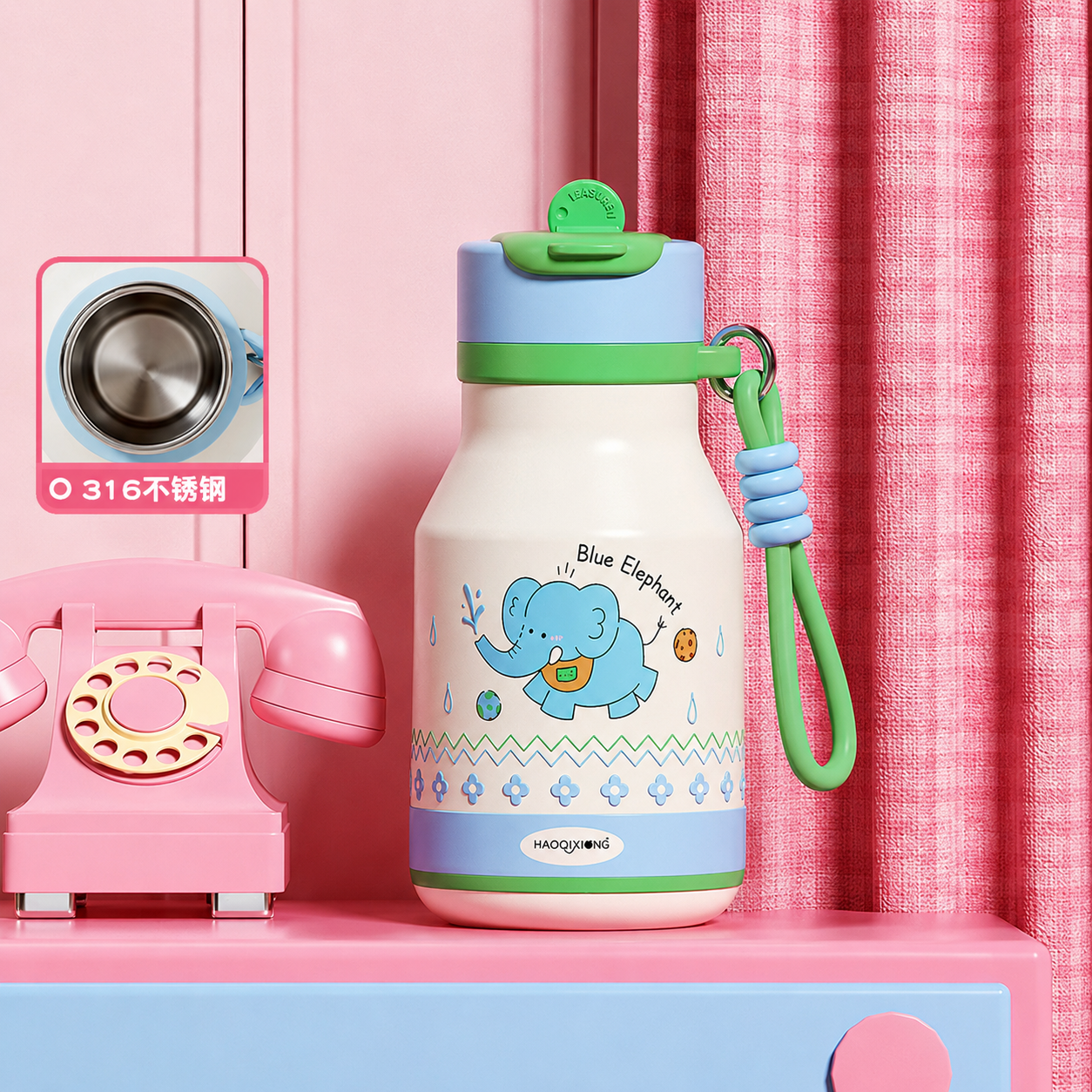 Bình Giữ Nhiệt PUFFY 480ml - ELEFANTE - Ảnh 5
