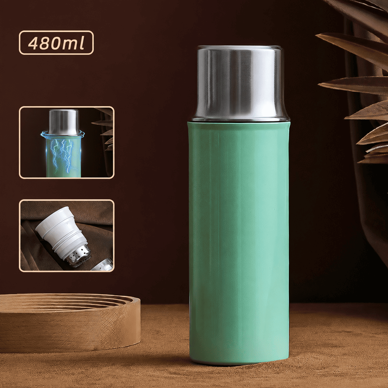 Bình Giữ Nhiệt SLEEK 480ml - ELEFANTE - Ảnh 2